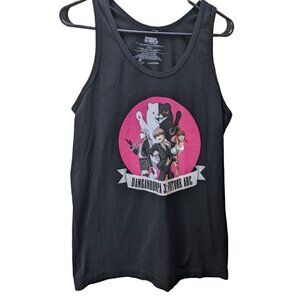 Dangan Ronpa 3 Future Arc Anime Tank Top Kyoko, Mikan, Hajime, Monokuma M Medium